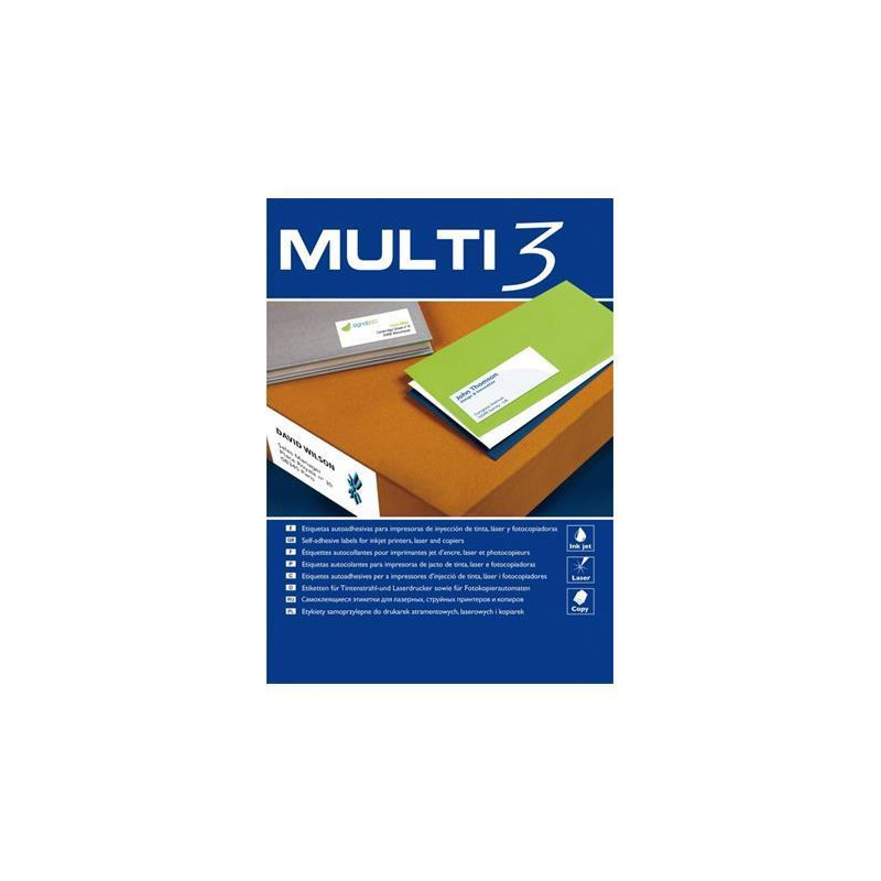 CAJA 100h ETIQUETAS MULTI3 70x67,7mm CAJA 100h ETIQUETAS MULTI3 70x67,7mm