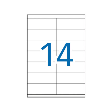 CAJA 500h ETIQUETAS POLIVALENTES APLI 105x40mm
