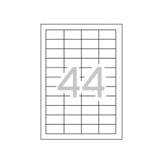 CAJA 20h ETIQUETAS APLI POLIÉSTER 48,5x25,4mm