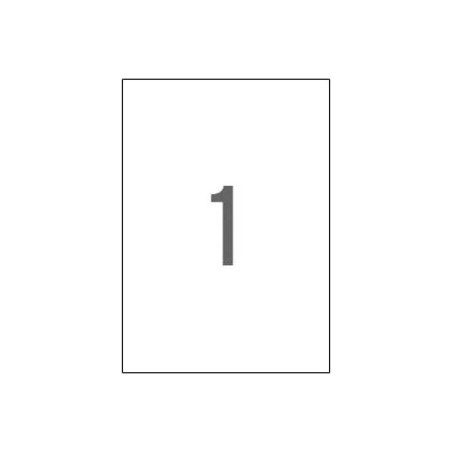 CAJA 20h ETIQUETAS APLI POLIÉSTER 210x297mm MATE