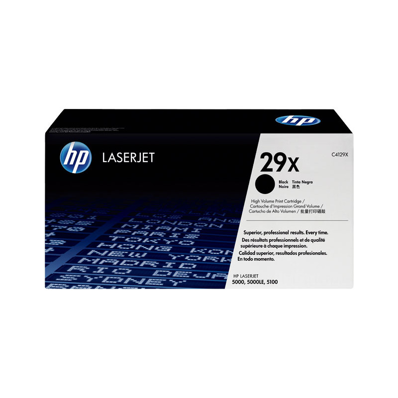 CARTUCHO DE TÓNER ORIGINAL LASERJET HP 29X DE ALTA CAPACIDAD CARTUCHO DE TÓNER ORIGINAL LASERJET HP 29X DE ALTA CAPACIDAD
