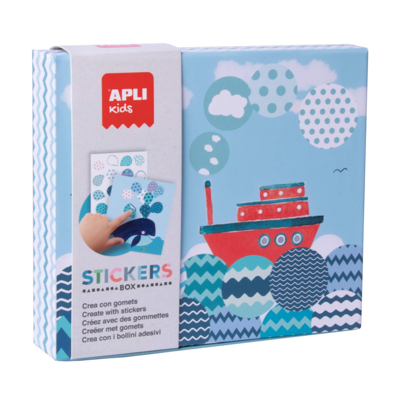 JUEGO DE GOMETS APLI KIDS "BARCOS" JUEGO DE GOMETS APLI KIDS "BARCOS"