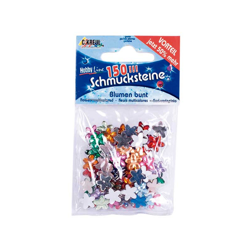 BOLSA 150 GEMAS DECORATIVAS KREUL "FLORES" BOLSA 150 GEMAS DECORATIVAS KREUL "FLORES"