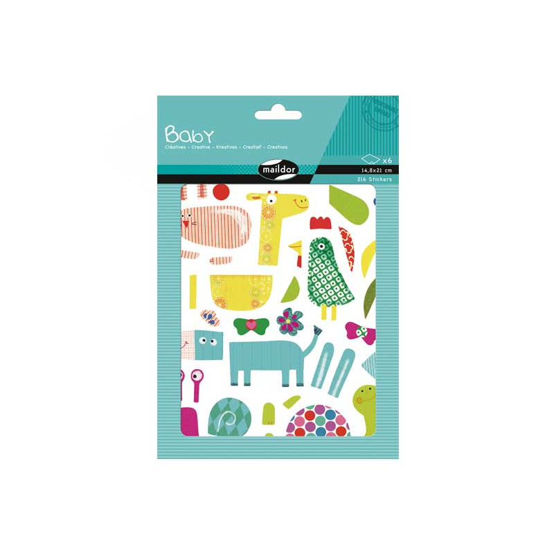 BLÍSTER 216 PEGATINAS BABY MAILDOR "CREATIVAS 2" BLÍSTER 216 PEGATINAS BABY MAILDOR "CREATIVAS 2"