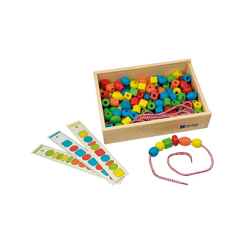 CAJA 130 CUENTAS ENSARTABLES ANDREU TOYS CAJA 130 CUENTAS ENSARTABLES ANDREU TOYS