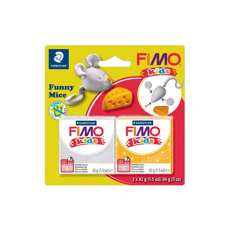 KIT PASTA FIMO "FUNNY MOUSE" KIT PASTA FIMO "FUNNY MOUSE"