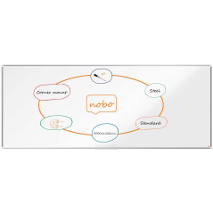 PIZARRA BLANCA NOBO PREMIUM PLUS 200x100cm ACERO VITRIFICADO