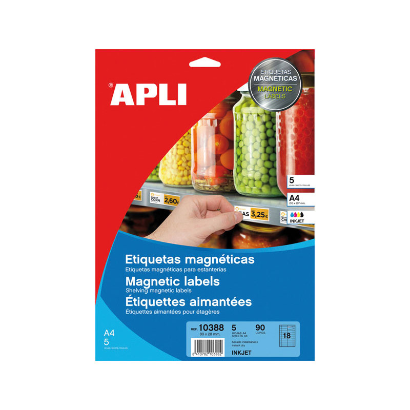 PAQUETE 5h ETIQUETAS APLI MAGNÉTICAS PAQUETE 5h ETIQUETAS APLI MAGNÉTICAS