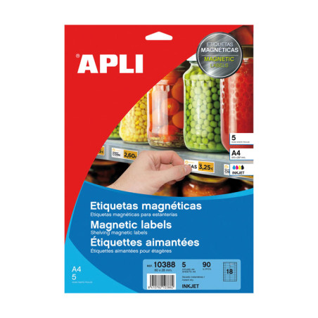 PAQUETE 5h ETIQUETAS APLI MAGNÉTICAS