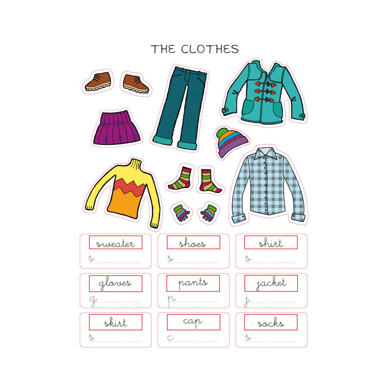 BLÍSTER 3h GOMETS APLI TEMÁTICOS "THE CLOTHES" BLÍSTER 3h GOMETS APLI TEMÁTICOS "THE CLOTHES"