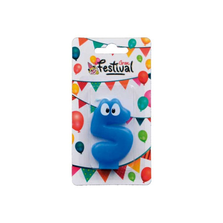 BLÍSTER VELA CARTOON NÚMERO 5