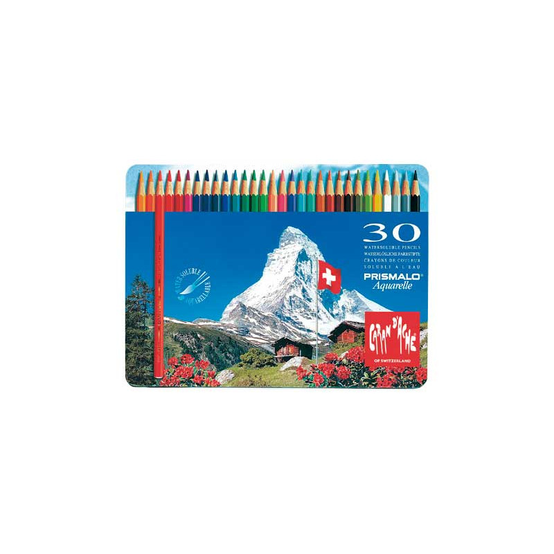CAJA METÁLICA 30 LÁPICES DE COLORES PRISMALO CARAND`ACHE ACUAREABLES CAJA METÁLICA 30 LÁPICES DE COLORES PRISMALO CARAND`ACHE ACUAREABLES