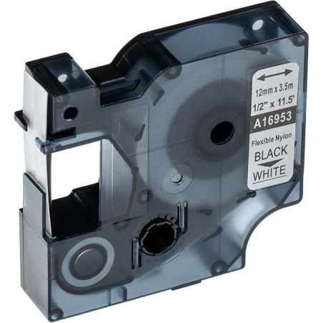 CINTA ROTULAR COMPATIBLE DYMO 24 mm x 3,5m FLEXIBLE NYLON