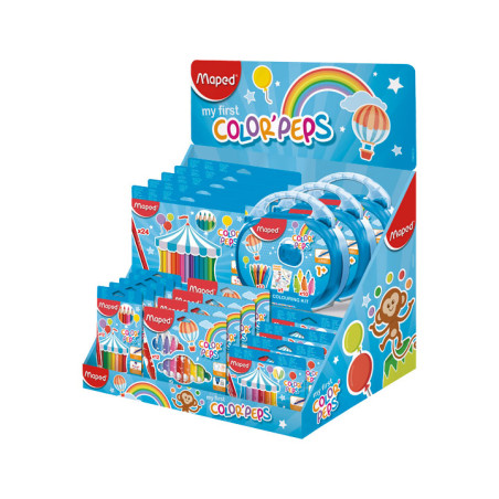 EXPOSITOR 21 ESTUCHES MAPED COLOR`PEPS MY FIRST