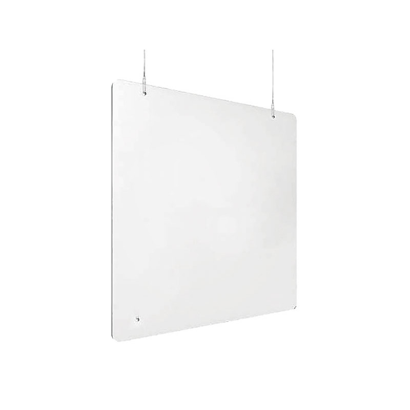 MAMPARA DE PROTECCIÓN ANTICONTAGIO SUSPENDIDA 90x60cm.