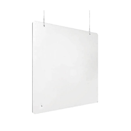 MAMPARA DE PROTECCIÓN ANTICONTAGIO SUSPENDIDA 90x60cm.
