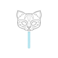 MÁSCARA PARA COLOREAR CLAIREFONTAINE "GRAFFY STICK: GATO"