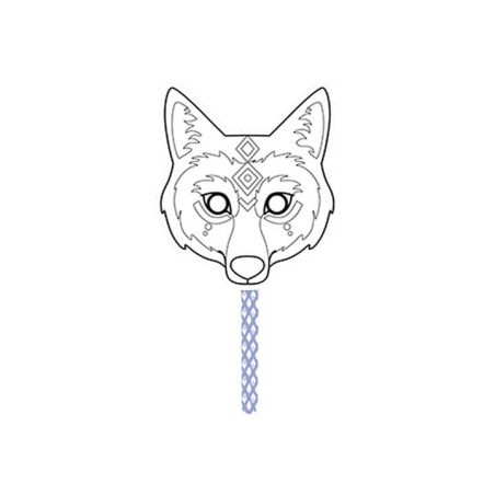 MÁSCARA PARA COLOREAR CLAIREFONTAINE "GRAFFY STICK: LOBO"