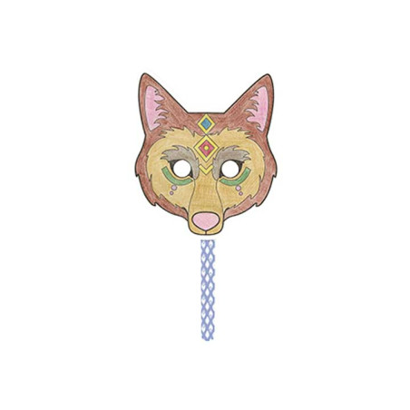 MÁSCARA PARA COLOREAR CLAIREFONTAINE "GRAFFY STICK: LOBO"