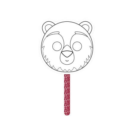 MÁSCARA PARA COLOREAR CLAIREFONTAINE "GRAFFY STICK: OSO"