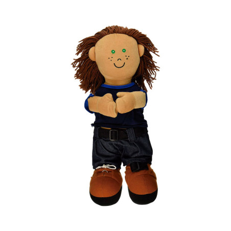 MUÑECO MINILAND "ETNI ABROCHES: NIÑO EUROPEO"