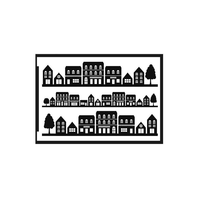 PLANTILLA ATUOADHESIVA NEGATIVO INNSPIRO A5 "CASAS" PLANTILLA ATUOADHESIVA NEGATIVO INNSPIRO A5 "CASAS"