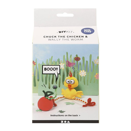 SET FUNNY FRIENDS "EL POLLITO CHUCK Y WALLY EL GUSANO"