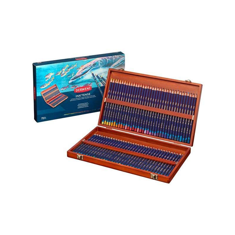 CAJA DE MADERA 72 LÁPICES DERWENT "INKTENSE" CAJA DE MADERA 72 LÁPICES DERWENT "INKTENSE"