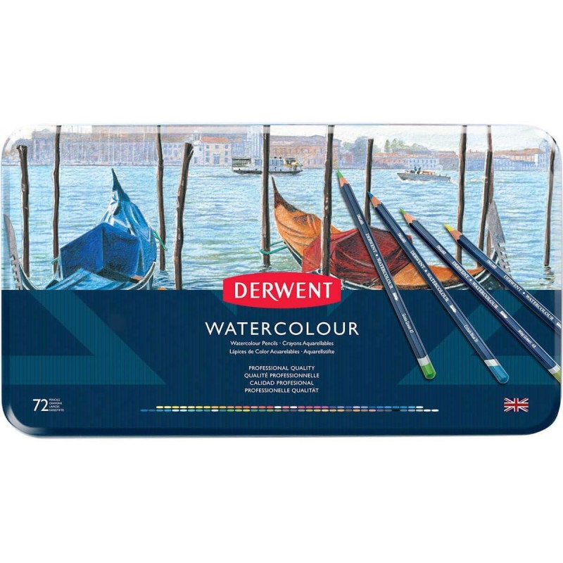 CAJA DE METAL 72 LÁPICES DERWENT "WATERCOLOUR" CAJA DE METAL 72 LÁPICES DERWENT "WATERCOLOUR"