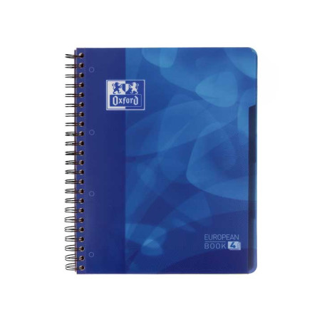 CUADERNO OXFORD "EUROPEANBOOK 4 LAGOON CON 4 SEPARADORES" A4+ 120h