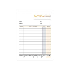 TALONARIO LOAN FACTURAS 4º DUPLICADO AUTOCOPIA CASTELLANO