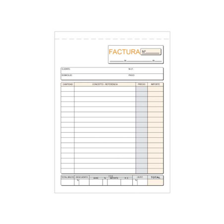 TALONARIO LOAN FACTURAS 4º DUPLICADO AUTOCOPIA CASTELLANO