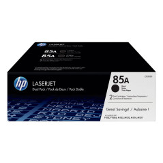 PACK DE AHORRO DE 2 CARTUCHOS DE TÓNER ORIGINAL LASERJET HP 85A