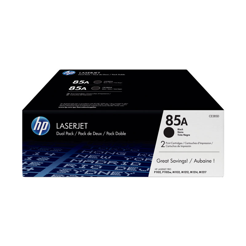PACK DE AHORRO DE 2 CARTUCHOS DE TÓNER ORIGINAL LASERJET HP 85A PACK DE AHORRO DE 2 CARTUCHOS DE TÓNER ORIGINAL LASERJET HP 85A