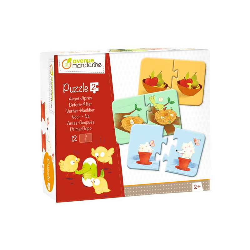 PUZZLE AVENUE MANDARINE "ANTES Y DESPUÉS" PUZZLE AVENUE MANDARINE "ANTES Y DESPUÉS"