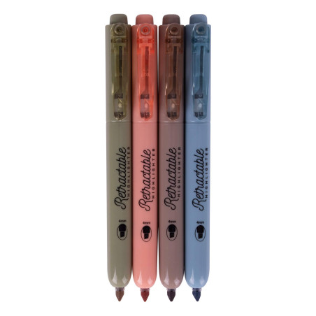 PACK 4 MARCADORES FLUORESTENTES APLI VINTAGE