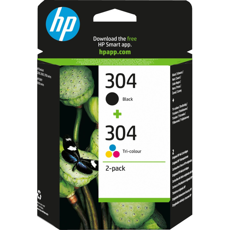 PACK 2 INKJET ORIGINAL HP 304 PACK 2 INKJET ORIGINAL HP 304