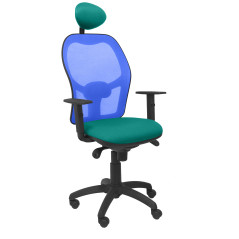 SILLA JORQUERA BALI CON CABECERO MALLA AZUL