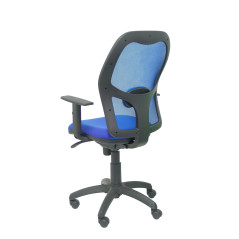 SILLA JORQUERA BALI CON BRAZOS MALLA AZUL