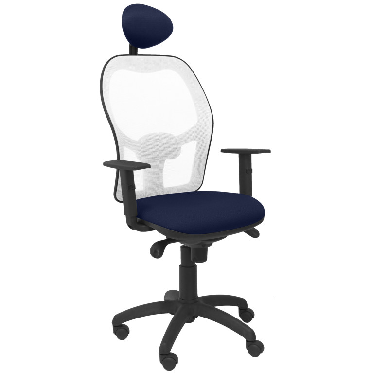 SILLA JORQUERA BALI CON CABECERO MALLA BLANCA