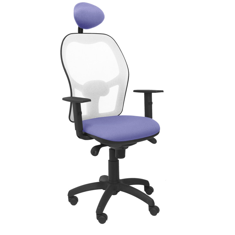 SILLA JORQUERA BALI CON CABECERO MALLA BLANCA