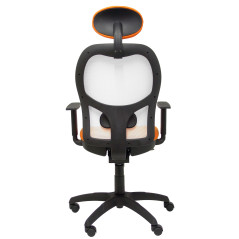 SILLA JORQUERA BALI CON CABECERO MALLA BLANCA