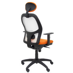 SILLA JORQUERA BALI CON CABECERO MALLA BLANCA