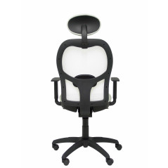 SILLA JORQUERA BALI CON CABECERO MALLA BLANCA