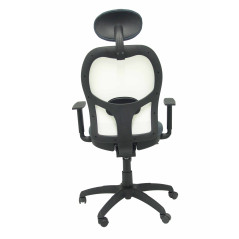 SILLA JORQUERA BALI CON CABECERO MALLA BLANCA