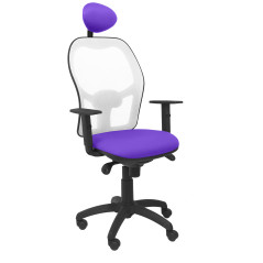 SILLA JORQUERA BALI CON CABECERO MALLA BLANCA