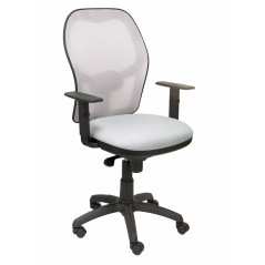 SILLA JORQUERA BALI CON BRAZOS MALLA GRIS