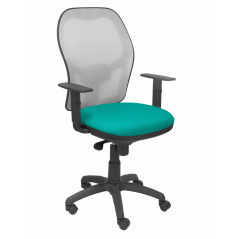 SILLA JORQUERA BALI CON BRAZOS MALLA GRIS