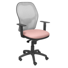 SILLA JORQUERA BALI CON BRAZOS MALLA GRIS