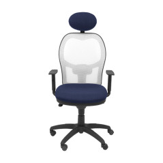 SILLA JORQUERA TELA CON CABECERO MALLA GRIS